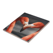 Valentijn Flamingo Tegeltje (Zijkant)
