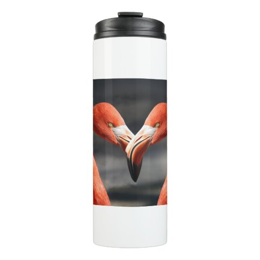 Valentijn Flamingo Thermosbeker (Voorkant)