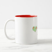 Valentijn Floral Heart Mok (Links)