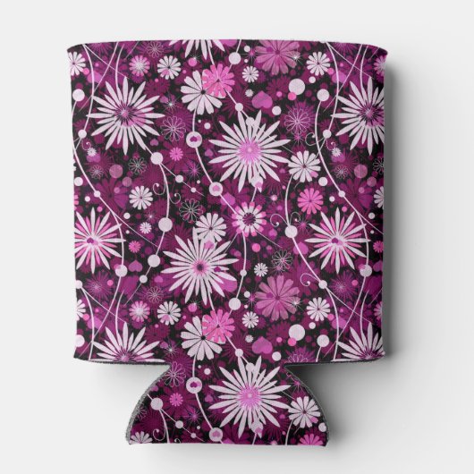 Valentijn Floral Pattern Blikjeskoeler (Achterkant)