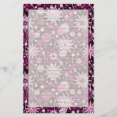 Valentijn Floral Pattern Briefpapier (Voorkant)