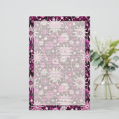 Valentijn Floral Pattern Briefpapier (Staand voorkant)