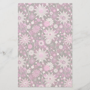 Valentijn Floral Pattern Briefpapier