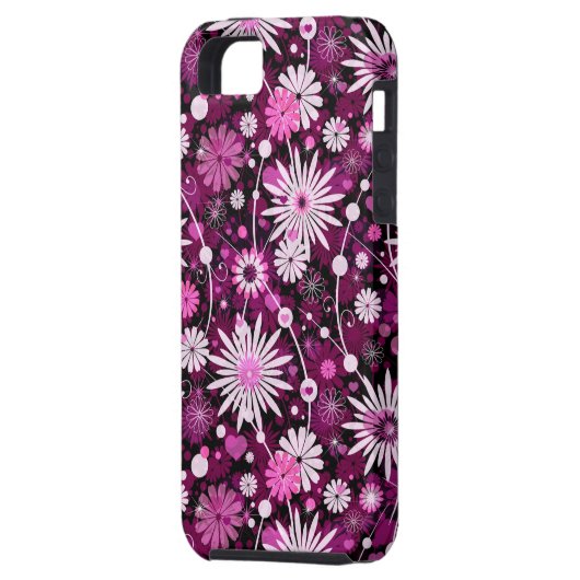 Valentijn Floral Pattern Case-Mate iPhone Case (Achterkant Links)