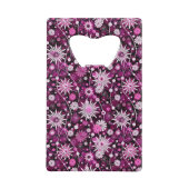 Valentijn Floral Pattern Creditkaart Flessenopener (Achterkant)
