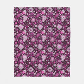 Valentijn Floral Pattern Fleece Deken (Voorkant)