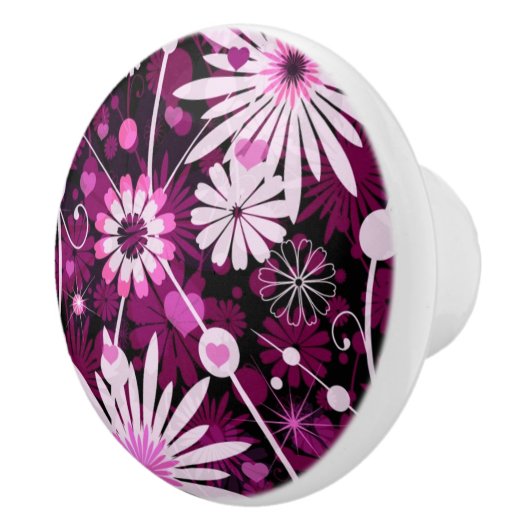 Valentijn Floral Pattern Keramische Knop (Rechts)