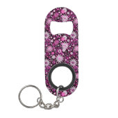 Valentijn Floral Pattern Mini Flessenopener (Voorkant)