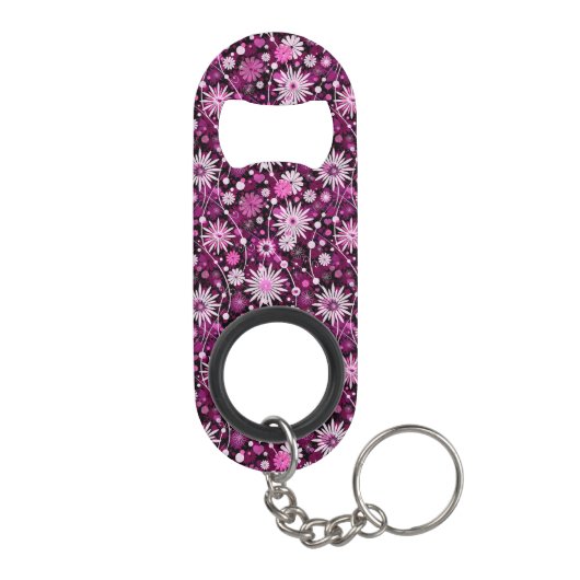 Valentijn Floral Pattern Mini Flessenopener (Achterkant)