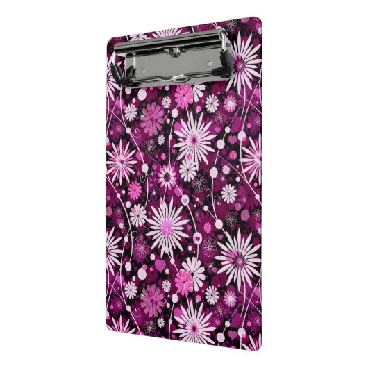 Valentijn Floral Pattern Mini Klembord (Angled2)