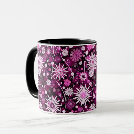 Valentijn Floral Pattern Mok (Voorkant links)