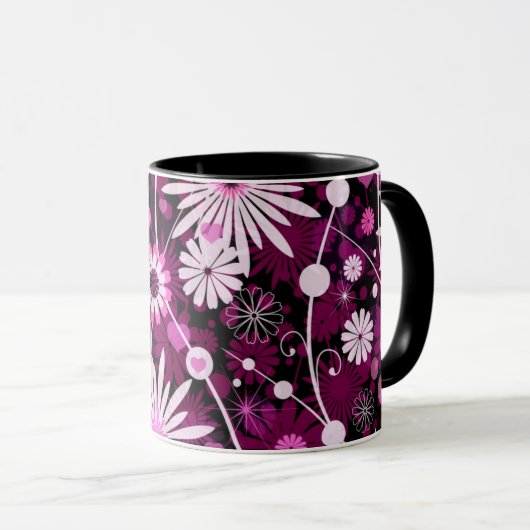 Valentijn Floral Pattern Mok (Voorkant rechts)