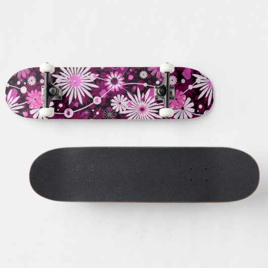 Valentijn Floral Pattern Persoonlijk Skateboard (Horizontaal)