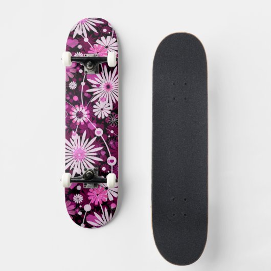 Valentijn Floral Pattern Persoonlijk Skateboard (Voorkant)