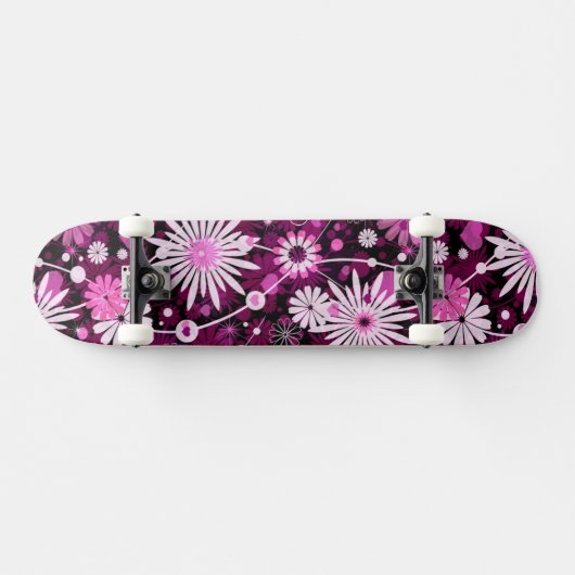 Valentijn Floral Pattern Persoonlijk Skateboard (Horizontaal)