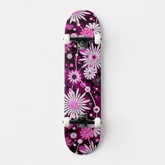 Valentijn Floral Pattern Persoonlijk Skateboard (Voorkant)