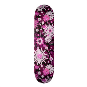 Valentijn Floral Pattern Persoonlijk Skateboard