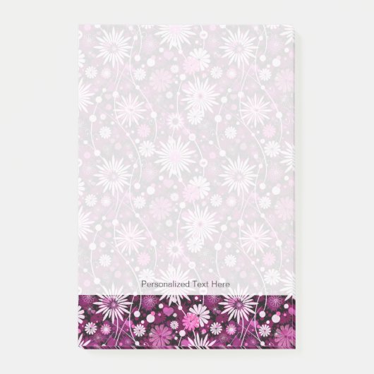 Valentijn Floral Pattern Post-it® Notes (Voorkant)