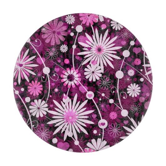 Valentijn Floral Pattern Snijplank (Voorkant)