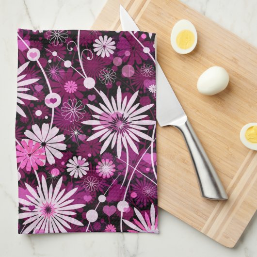 Valentijn Floral Pattern Theedoek (Quarter Fold)