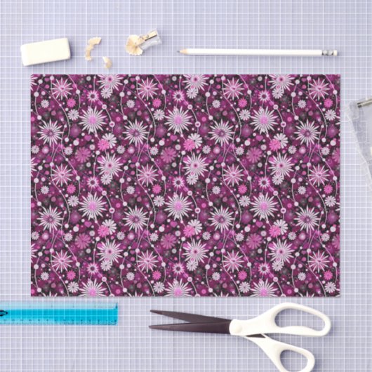 Valentijn Floral Pattern Tissuepapier (Craft)
