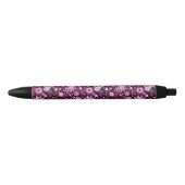 Valentijn Floral Pattern Zwarte Inkt Pen (Voorkant)