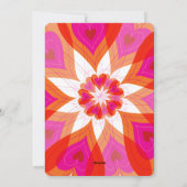 Valentijn Flower Love Pink Sweet Hearts Chic Photo Feestdagenkaart (Achterkant)