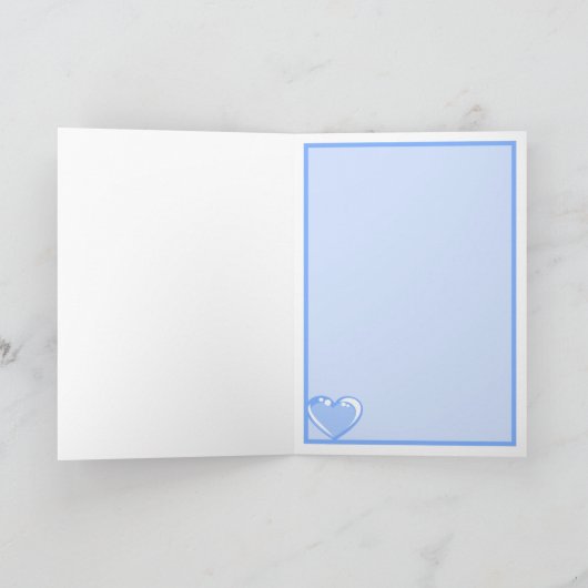 Valentijn Folded Wenskaart Kaart (Binnen)