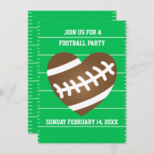 Valentijn Football Kaart (Voorkant / Achterkant)