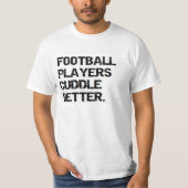 valentijn: football spelers kussen beter t-shirt (Voorkant)