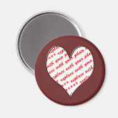 Valentijn Foto Lijst Magneet (Voorkant / Achterkant)