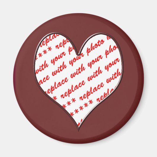 Valentijn Foto Lijst Magneet (Voorkant)