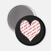 Valentijn Foto Lijst Magneet (Voorkant / Achterkant)