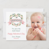 Valentijn-fotokaart voor grootouder feestdagenkaart (Voorkant)