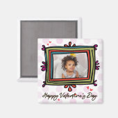 Valentijn fotosjabloonmagneet magneet (Voorkant / Achterkant)