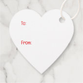 Valentijn Franse Bulldogs Bedankjes Labels (Achterkant)