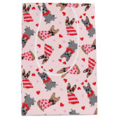 Valentijn Franse Bulldogs Medium Cadeauzakje (Voorkant)