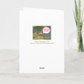 VALENTIJN/FROG: "IK BEN ME BEKEND, IK BEN ECHT EEN FEESTDAGEN KAART (Achterkant)