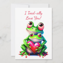 Valentijn Frogs Fun Holiday Heart Ik hou van je
