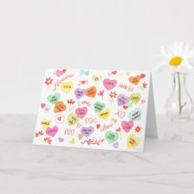 Valentijn Fun Hearts Flowers Je bent de beste