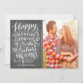 Valentijn Future Mr en Mrs Photo Save the Date (Voorkant)