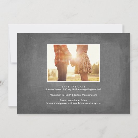 Valentijn Future Mr en Mrs Photo Save the Date (Achterkant)