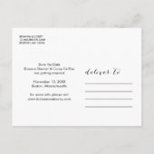 Valentijn Future Mr en Mrs Photo Save the Date Aankondigingskaart (Achterkant)