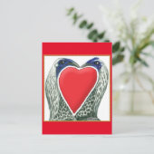 Valentijn Game Chickens Feestdagenkaart (Staand voorkant)