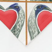 Valentijn Game Chickens Fleece Deken (Hoek)