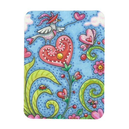 VALENTIJN GARDEN WHIMSICAL MAGNET *Customize Magneet (Verticaal)