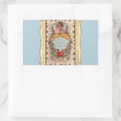 Valentijn gedicht met Cupido Rechthoekige Sticker (Tas)