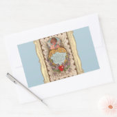 Valentijn gedicht met Cupido Rechthoekige Sticker (Envelop)