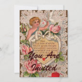 Valentijn gedicht met kant kaart (Voorkant)