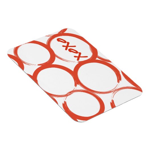 Valentijn gekleurd XOXO Magneet (Rechterzijde)